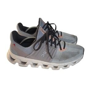 On Cloudswift Womens Running Shoes Grey Rose Size 9.5 Athletic Comfort